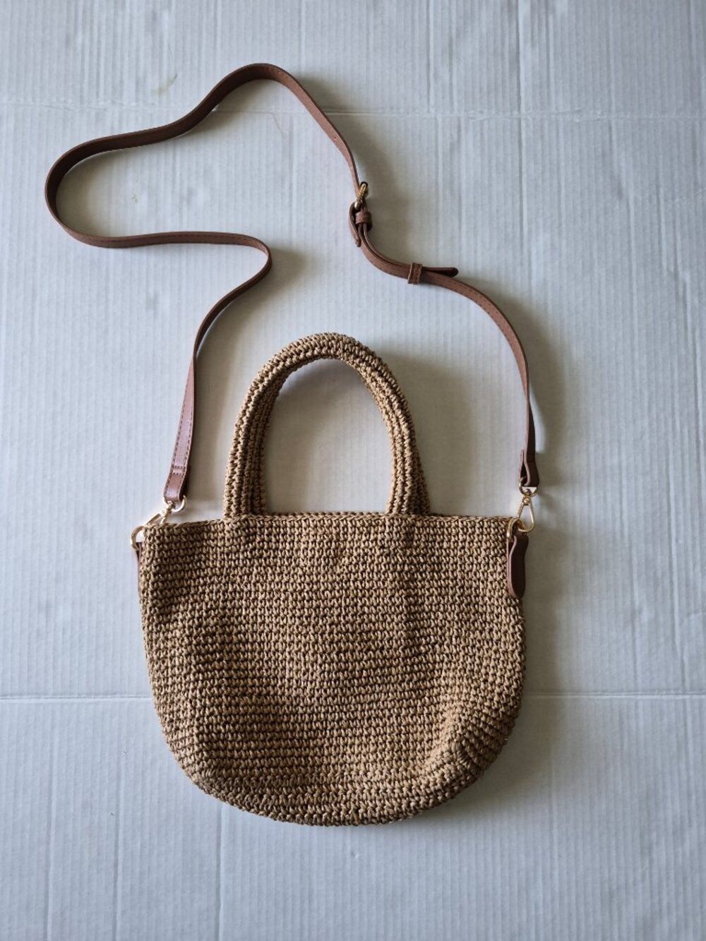 Haute Hippie Raffia Woven Handle Crossbody Bag - Picture 3 of 12
